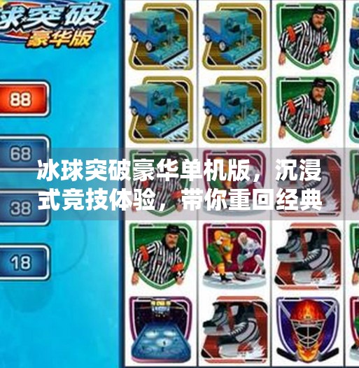 冰球突破豪华单机版，沉浸式竞技体验，带你重回经典电子游戏黄金时代！冰球突破豪华单机版