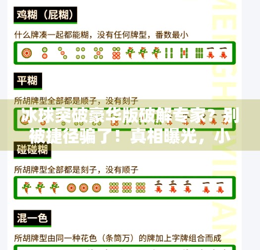 冰球突破豪华版破解专家？别被捷径骗了！真相曝光，小心踩坑！冰球突破豪华版破解专家
