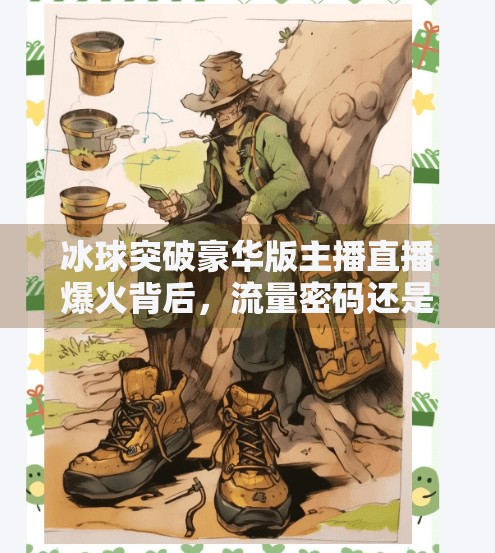 冰球突破豪华版主播直播爆火背后，流量密码还是内容陷阱？冰球突破豪华版主播直播