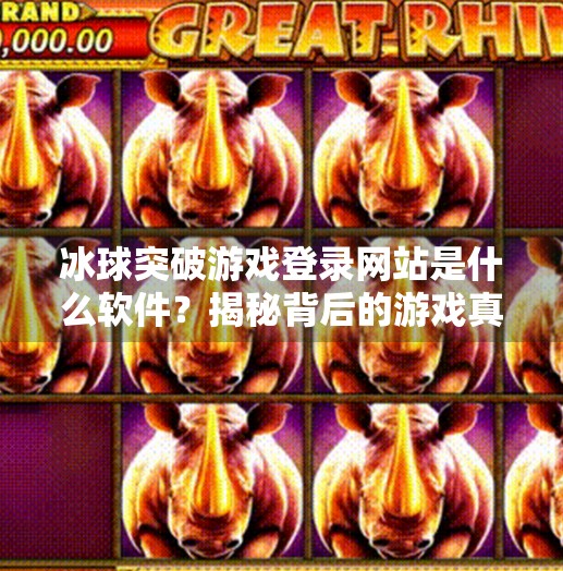 冰球突破游戏登录网站是什么软件？揭秘背后的游戏真相与风险！冰球突破游戏登录网站是什么软件