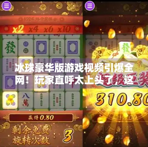 冰球豪华版游戏视频引爆全网！玩家直呼太上头了，这不仅是游戏，更是沉浸式热血体验！突破冰球豪华版游戏视频