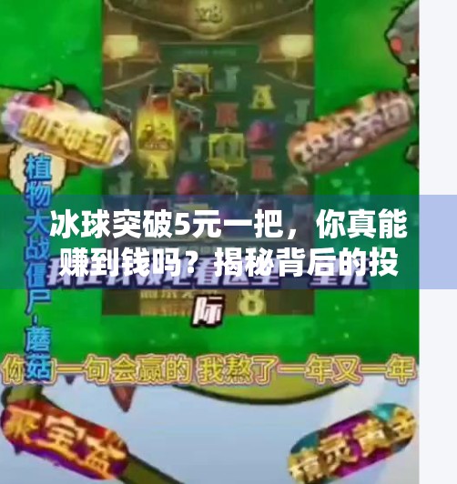 冰球突破5元一把，你真能赚到钱吗？揭秘背后的投资陷阱！冰球突破5元一把多少钱