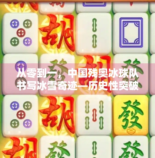 从零到一，中国残奥冰球队书写冰雪奇迹—历史性突破的背后是无数汗水与信念,中国残奥冰球队零的突破