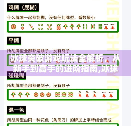 冰球突破游戏玩法全解析，从新手到高手的进阶指南,冰球突破游戏玩法